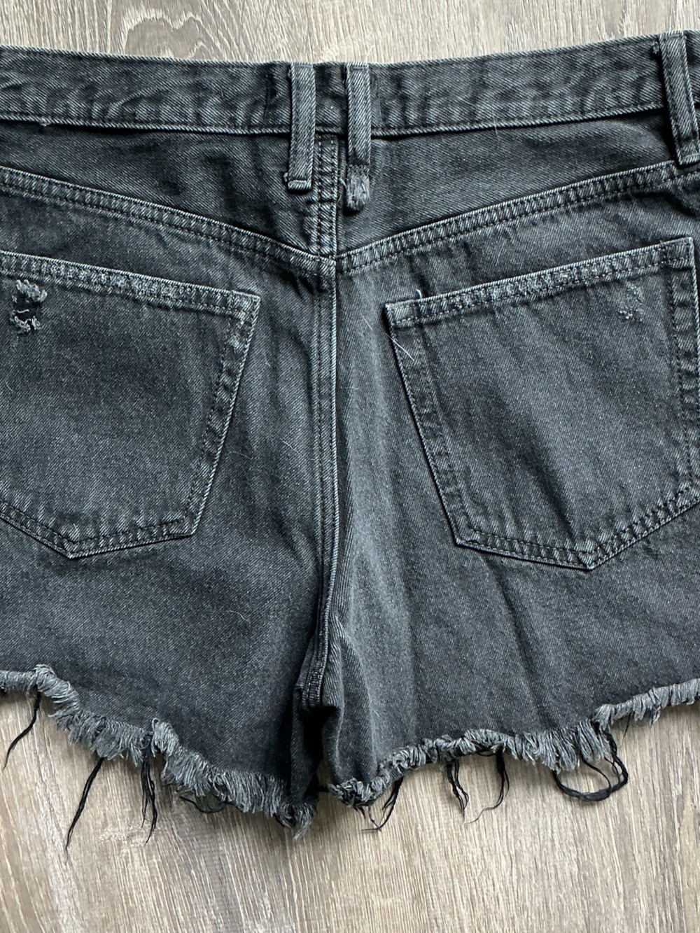 We The Free Black High-Rise Denim Shorts - Picture 6 of 7